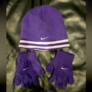 Nike kids hat and gloves